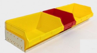 BIN TRAY KIT 1040L X 240D & 2 X F120Y 1 X F60 RED BINS