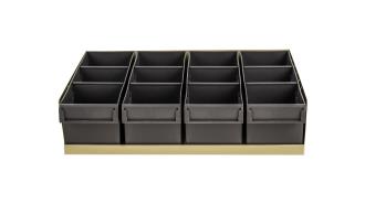 BIN TRAY KIT 420L X 300D & 4 X GRAY PARTS BOX 100/100/300 #1H-012
