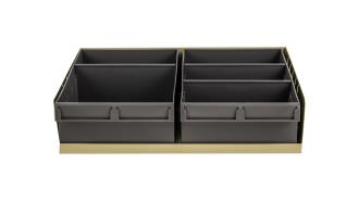 BIN TRAY KIT 420L X 300D X 100H X LIP 20H & 2 X GRAY PARTS BOX 200/100/300 #1H-024