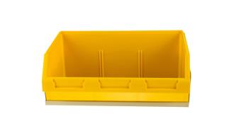 BIN TRAY 830 x 240D x 155H x LIP x 15H & 1 X F120  YELLOW BINS