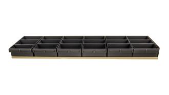 BIN TRAY KIT 1240MM X 300D  & 6 X GRAY PARTS BOX 200/100/300 #1H-024
