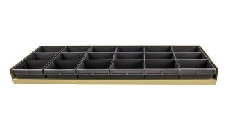 BIN TRAY  KIT 1240MM x 400D & 6 X  GREY PARTS BOX 200/100/400 #1H-025