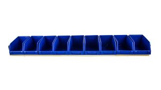 BIN TRAY KIT 1240mm X  200D  & 9 X F25 BLUE BINS