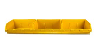 BIN TRAY  KIT 1830MM X 240D WITH  3 X  F120 YELLOW BINS