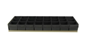 BIN TRAY KIT  830MM X  430D & 8 X SP2 GREY BINS 100/100/300 #1H-012