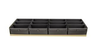 BIN TRAY KIT 830 x 300D x 100H x LIP x  20H & 4 GRAY PARTS BOX 200/100/300 #1H 024