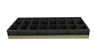 BIN TRAY KIT 830 x 400D x 100H x LIP x 35H & 8 GRAY PARTS BOX 100/100/400 # IH-017